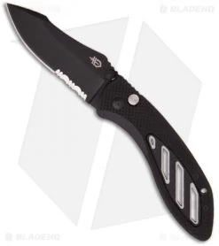Gerber Instant Assisted Opening Knife (3.18" Black Serr) AO