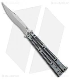 Hom Design Basilisk-R Balisong Butterfly Knife Gray/Black G10 (Bead Blast)