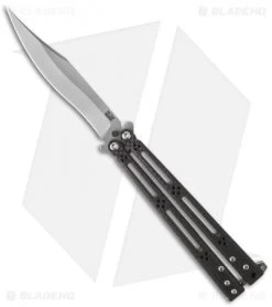 Hom Design Basilisk-R Balisong Butterfly Knife Carbon Fiber (4.6" Bead Blast)