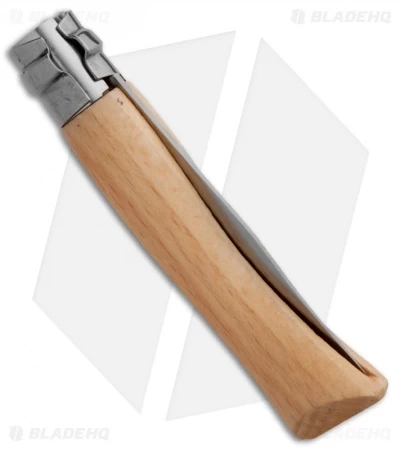 Opinel Knives No. 8 Stainless Steel Knife Beech Wood (3.25" Satin) #8 SS Deer - Image 2