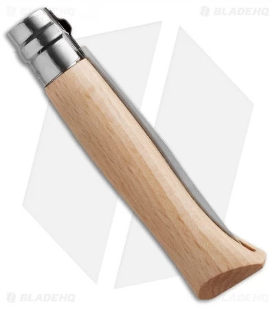 Opinel Knives No. 8 Stainless Steel Knife Beechwood (3.25" Satin) #8 - Image 2