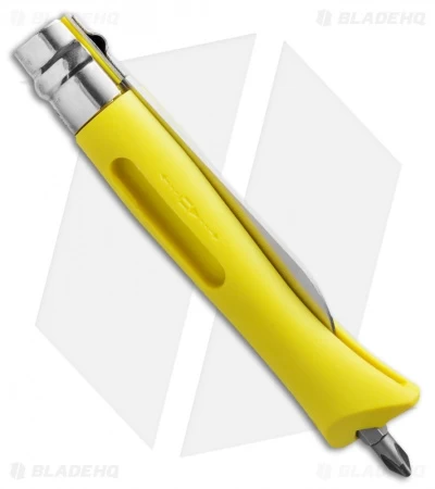 Opinel No. 9 DIY Folding Knife Yellow (3.25" Satin) 001792 - Image 2