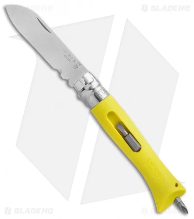 Opinel No. 9 DIY Folding Knife Yellow (3.25" Satin) 001792