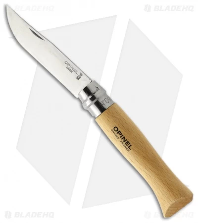 Opinel Knives Stainless Steel Folding Knife Beechwood Handles (Set Of 10) - Image 4