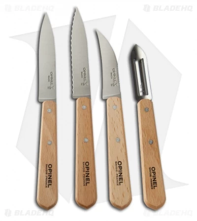 Opinel Essentials Small Kitchen Set Of 4 Stainless Steel Knives