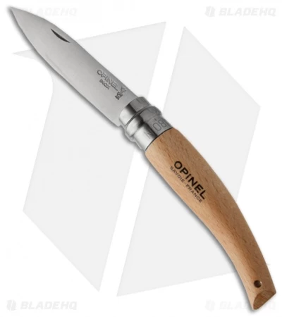 Opinel Garden Knife No. 8 Folding Knife Beechwood (3.25" Satin)
