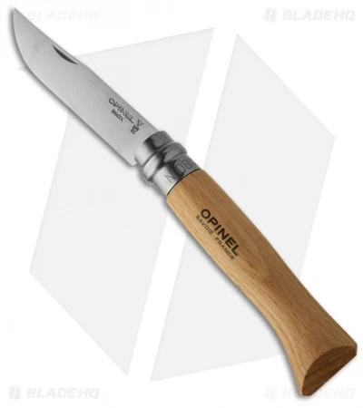 Opinel Knives Stainless Steel Folding Knife Beechwood Handles (Set Of 10) - Image 5
