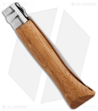 Opinel Knives No. 6 Stainless Steel Knife Oak (2.9" Satin) #6 SS - Image 2
