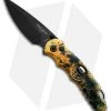 Pro-Tech Lerch TR-5 Skull Custom Spring Assisted Knife Splash (3.25" Black)