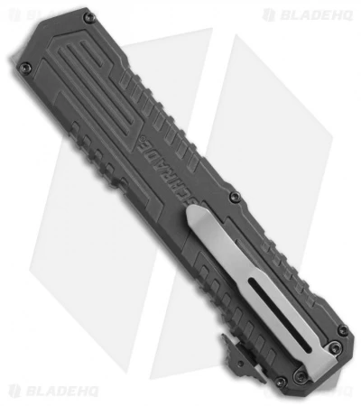 Schrade Viper OTF Assisted Opening Knife (3.5" Black Serr) SCHOTF3BS - Image 2
