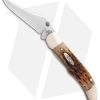 Case Kickstart Mid-Folding Hunter Assisted Knife Jigged Amber Bone (61265AC SS)