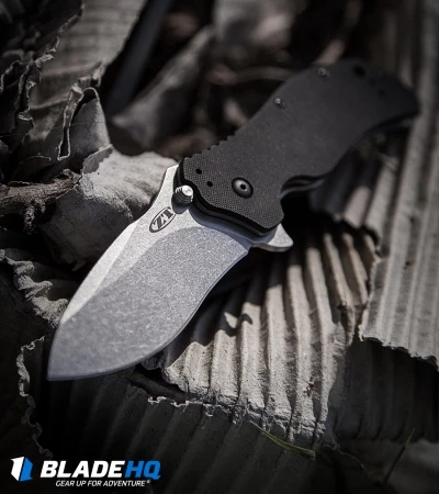 Zero Tolerance 0350SW Assisted Opening Knife Black (3.25" Stonewash) ZT - Image 3